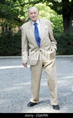 SwedenÂ weltberühmter` Fotograf Lennart Nilsson ist im Alter von 94 Jahren verstorben. STOCKHOLM 20100824 Lennart Nilsson, fotograf Foto: Olle Sporrong / XP / SCANPIX / Kod: 7112 ** OUT AFTONBLADET ** Stockfoto